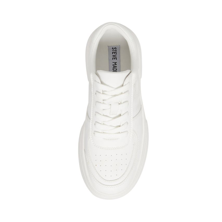 White Steve Madden Perrin Women's Sneakers | PH 3916DHK